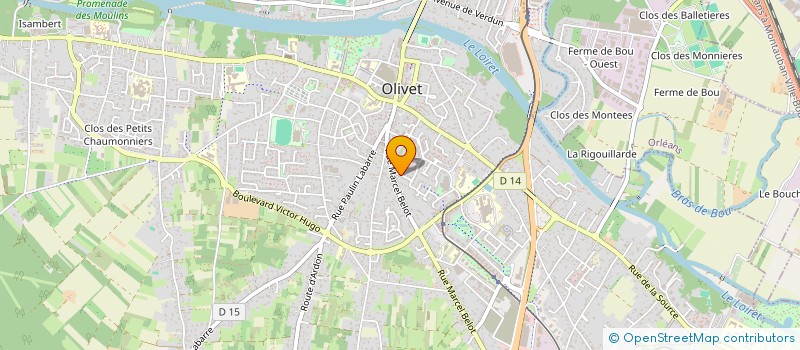 localisation de l'entreprise MARS HOLDING à OLIVET