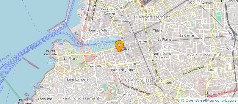 localisation de l'entreprise MARS INVEST à MARSEILLE 1ER