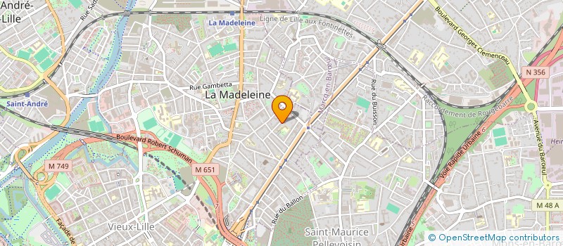 localisation de l'entreprise MARS INVEST à LA MADELEINE