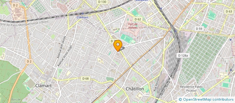 localisation de l'entreprise MARS PHARMA à CHATILLON