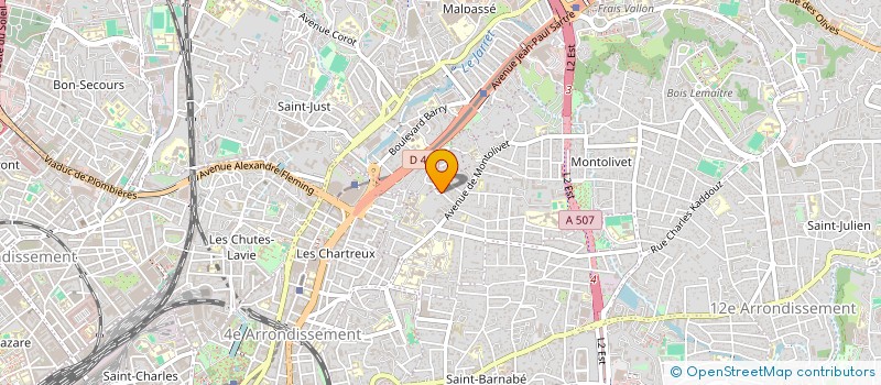 localisation de l'entreprise MARS PROVENCE BTP à MARSEILLE