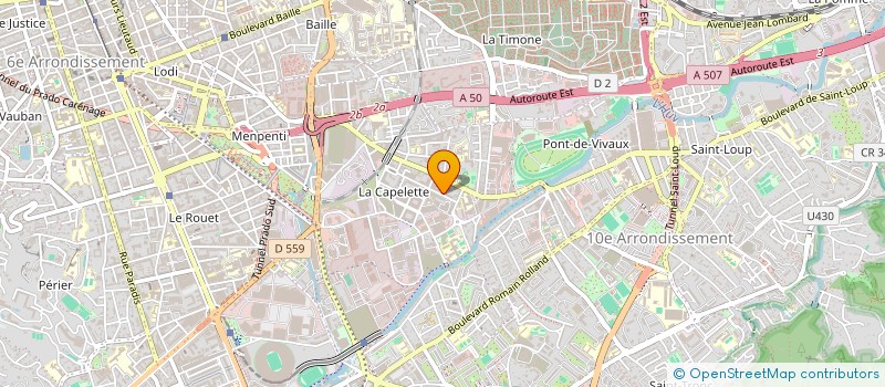 localisation de l'entreprise MARS SHELL CREATION à MARSEILLE