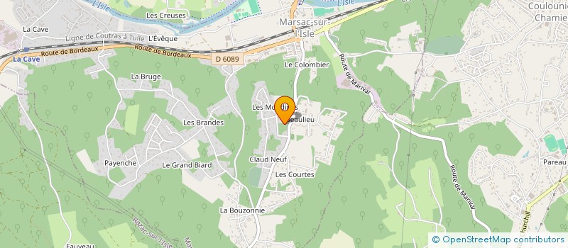 localisation de l'entreprise MARSAC COIFF'  MARSAC-SUR-L'ISLE