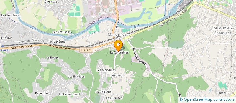 localisation de l'entreprise MARSAC DISTRIBUTION à MARSAC-SUR-L'ISLE