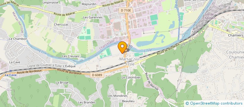 localisation de l'entreprise MARSAC TRANSPORTS  MARSAC-SUR-L'ISLE