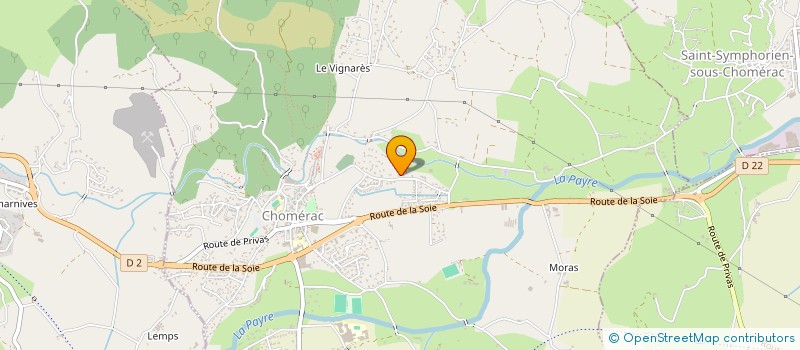 localisation de l'entreprise MARSAL MACONNERIE  CHOMERAC