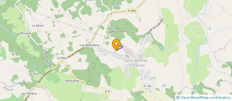 localisation de l'entreprise MARSALEIX MATERIAUX à SAINT-BONNET-L'ENFANTIER