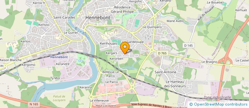 localisation de l'entreprise MARSALOI  HENNEBONT