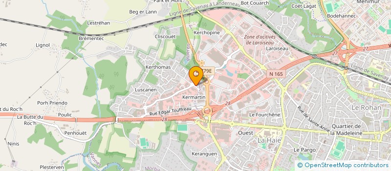 localisation de l'entreprise MARSAN à PLOEREN