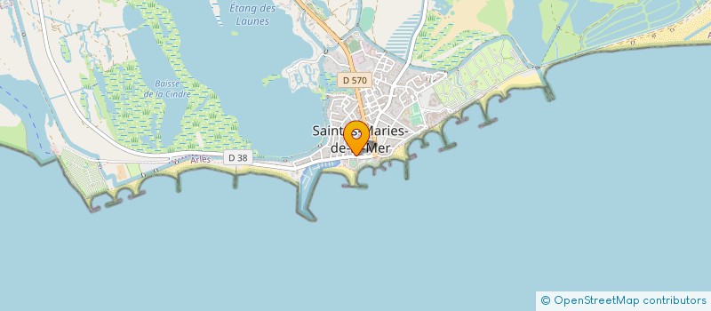 localisation de l'entreprise MARSAUD ET MANDROLINI (M ET M) à SAINTES-MARIES-DE-LA-MER