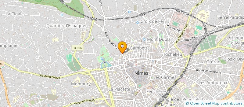 localisation de l'entreprise MARSEILLAISE  NIMES