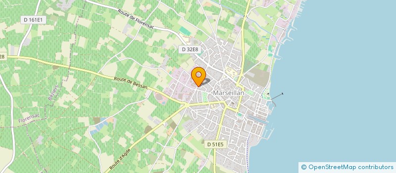 localisation de l'entreprise MARSEILLAN à MARSEILLAN