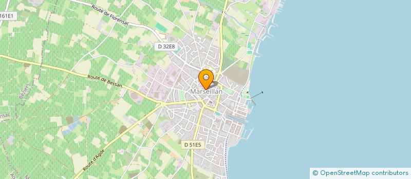 localisation de l'entreprise MARSEILLAN QUATORZE RJF à MARSEILLAN