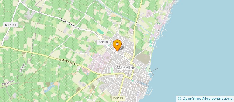 localisation de l'entreprise MARSEILLAN TRANSPORTS à MARSEILLAN