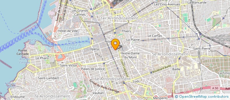 localisation de l'entreprise MARSEILLE ACCUEIL à MARSEILLE 6