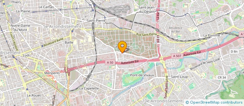 localisation de l'entreprise MARSEILLE BATI PRO à MARSEILLE