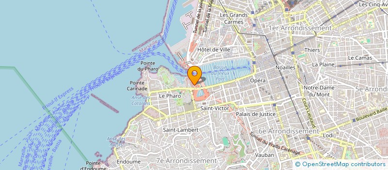 localisation de l'entreprise MARSEILLE COTE MER PLONGEE à MARSEILLE 7EME