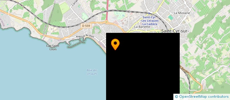 localisation de l'entreprise MARSEILLE CULTURE 13 à SAINT-CYR-SUR-MER