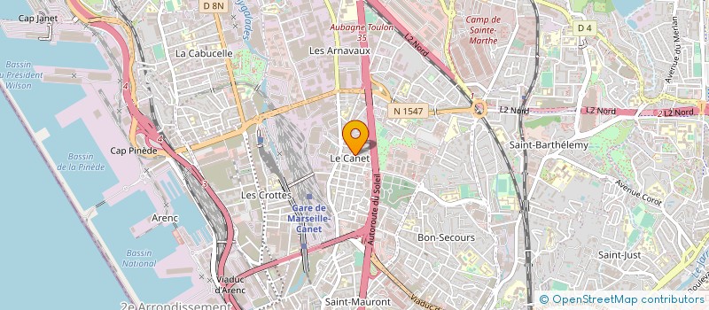 localisation de l'entreprise MARSEILLE DEPAN ET INSTAL PETROLIERS à MARSEILLE 14EME
