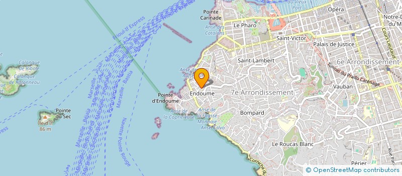 localisation de l'entreprise MARSEILLE EN FACE à MARSEILLE 7EME