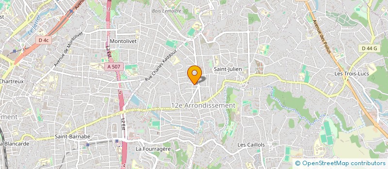 localisation de l'entreprise MARSEILLE EN FORME à MARSEILLE 12EME