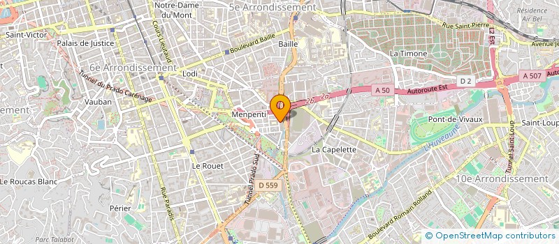 localisation de l'entreprise MARSEILLE EQUIP AUTO à MARSEILLE 10EME