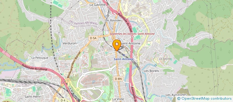 localisation de l'entreprise MARSEILLE NORD CHARPENTES à MARSEILLE