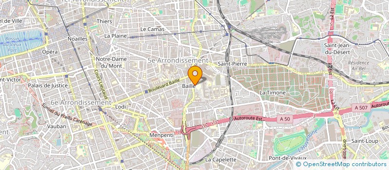 localisation de l'entreprise MARSEILLE ORGANISATION FOR STUDENT AND INTERNATIONAL CULTURE EXCHANGE - MOSAIC  MARSEILLE