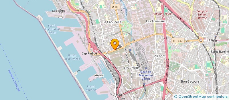 localisation de l'entreprise MARSEILLE PALETTES à MARSEILLE 15EME