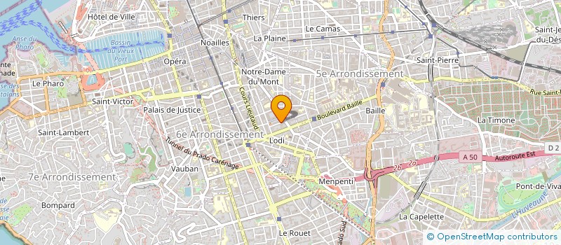 localisation de l'entreprise MARSEILLE-PEINTURE à MARSEILLE