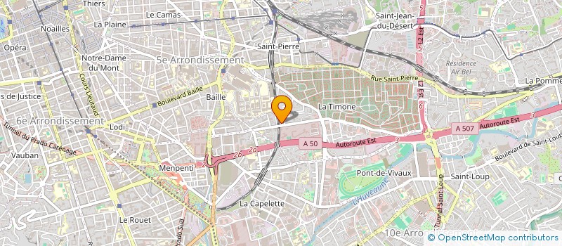 localisation de l'entreprise MARSEILLE PLOMBERIE CHAUFFAGE à MARSEILLE