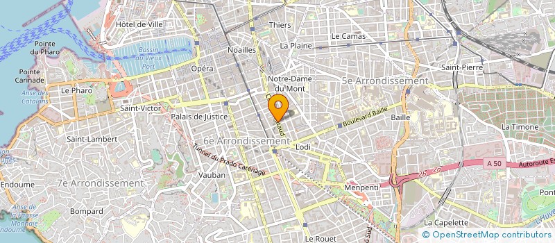 localisation de l'entreprise MARSEILLE TELECOM à MARSEILLE