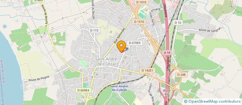 localisation de l'entreprise MARSEILLE TELECOM PRODUCTION  SAINT-ANDRE-DE-CUBZAC