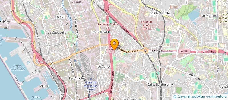 localisation de l'entreprise MARSEILLE TRANSPORT PROVENCE 13 à MARSEILLE