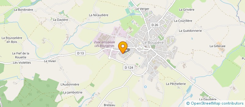 localisation de l'entreprise MARSEL à LE BOUPERE