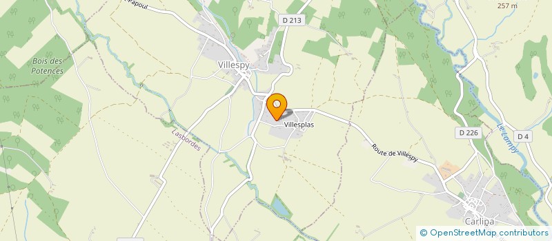 localisation de l'entreprise MARSHALL  VILLESPY