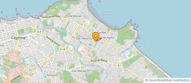 localisation de l'entreprise MARSHALL  CAYENNE