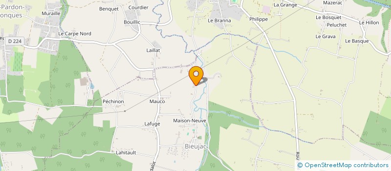 localisation de l'entreprise MARSILEA à BIEUJAC