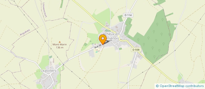 localisation de l'entreprise MARSO à ACHEUX-EN-AMIENOIS