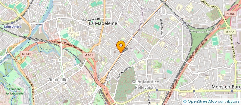 localisation de l'entreprise MARSO IMMOBILIER à LA MADELEINE
