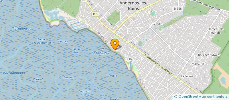 localisation de l'entreprise MARSOEVAL  ANDERNOS-LES-BAINS