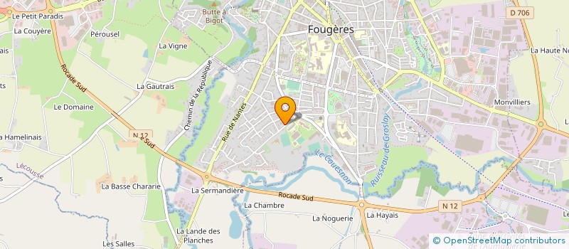 localisation de l'entreprise MARSOLIER ELECTRICITE à FOUGERES
