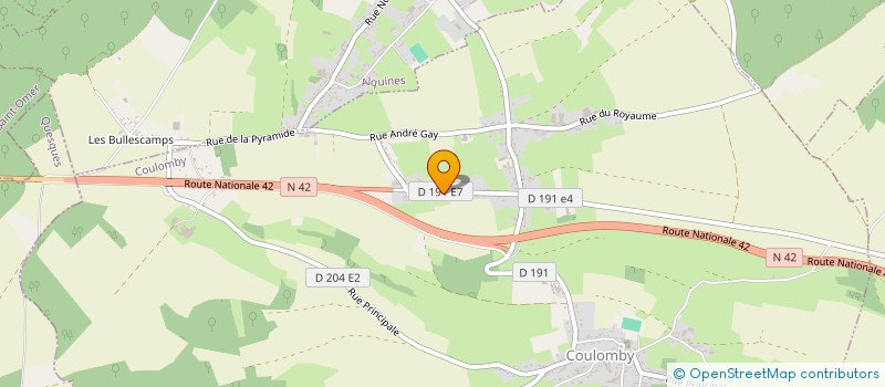 localisation de l'entreprise MARSOT  COULOMBY