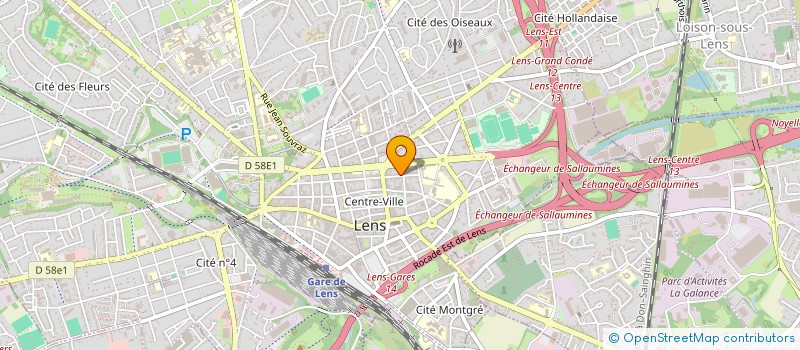 localisation de l'entreprise MARSOU  LENS