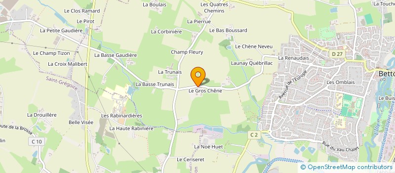 localisation de l'entreprise MARSOUIN PRODUCTION  BETTON