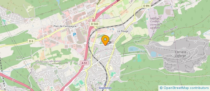 localisation de l'entreprise MARSPRO à LES PENNES-MIRABEAU