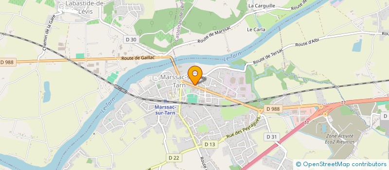 localisation de l'entreprise MARSSAC AMBULANCES  MARSSAC-SUR-TARN