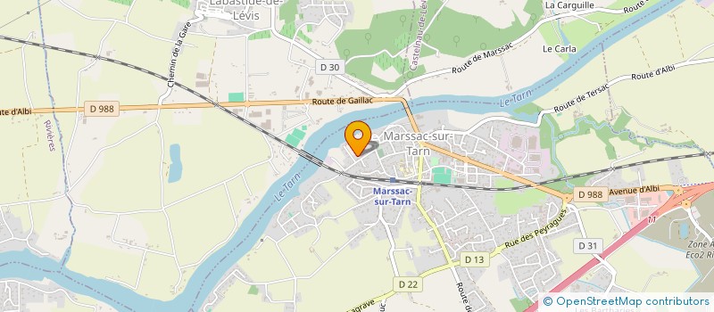 localisation de l'entreprise MARSSAC AVENTURE  MARSSAC-SUR-TARN