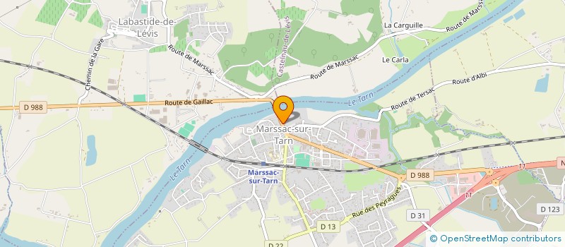 localisation de l'entreprise MARSSAC MOTOCULTURE  MARSSAC-SUR-TARN