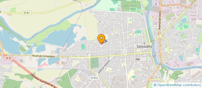 localisation de l'entreprise MARSSON à SOISSONS
